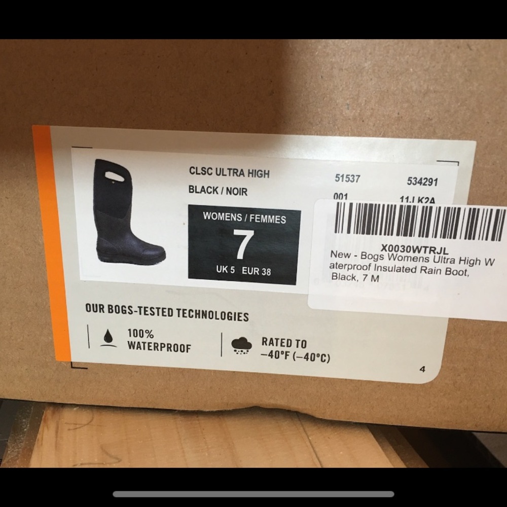 Brand New Ultra High Insulated Bog Boots Size 7 Women’s
